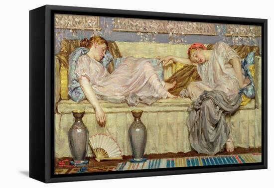 Beads (Study), c.1875-Albert Joseph Moore-Framed Stretched Canvas