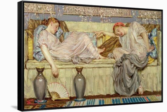 Beads (Study), c.1875-Albert Joseph Moore-Framed Stretched Canvas