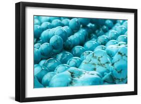 Beads with Natural Stone Turquoise-niknikpo-Framed Photographic Print