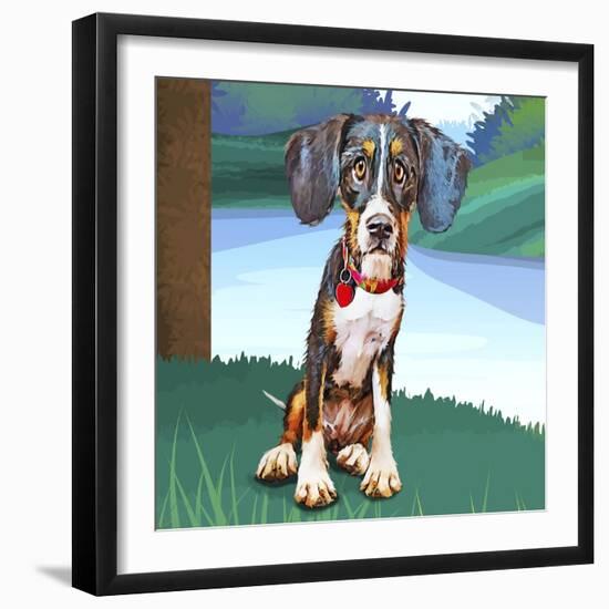 Beagle Baby-Kim Curinga-Framed Art Print