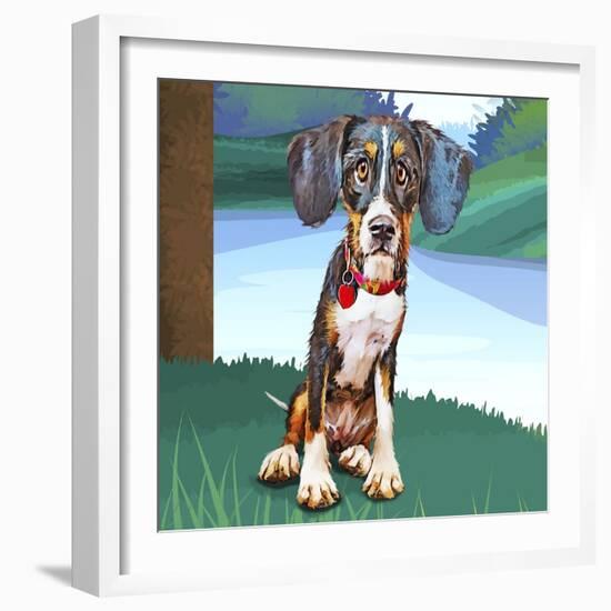 Beagle Baby-Kim Curinga-Framed Art Print