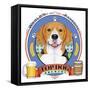 Beagle Beer Label-Tomoyo Pitcher-Framed Stretched Canvas