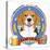 Beagle Beer Label-Tomoyo Pitcher-Stretched Canvas