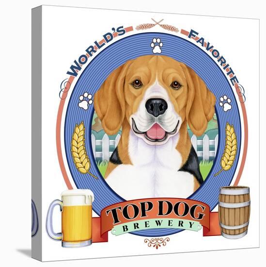 Beagle Beer Label-Tomoyo Pitcher-Stretched Canvas