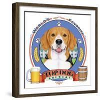 Beagle Beer Label-Tomoyo Pitcher-Framed Giclee Print