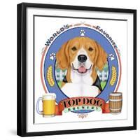 Beagle Beer Label-Tomoyo Pitcher-Framed Giclee Print