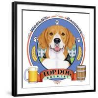 Beagle Beer Label-Tomoyo Pitcher-Framed Giclee Print