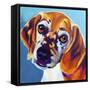 Beagle - Bj-Dawgart-Framed Stretched Canvas