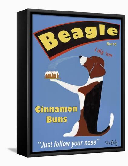 Beagle Buns-Ken Bailey-Framed Stretched Canvas