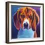 Beagle - Chester-Dawgart-Framed Giclee Print