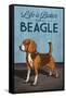 Beagle - Life is Better-Lantern Press-Framed Stretched Canvas