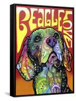 Beagle Love-Dean Russo-Framed Stretched Canvas