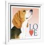 Beagle Love-Tomoyo Pitcher-Framed Giclee Print