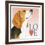 Beagle Love-Tomoyo Pitcher-Framed Giclee Print