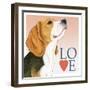 Beagle Love-Tomoyo Pitcher-Framed Giclee Print