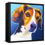 Beagle - Martin-Dawgart-Framed Stretched Canvas