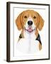 Beagle Portrait-Tomoyo Pitcher-Framed Giclee Print