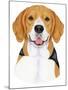 Beagle Portrait-Tomoyo Pitcher-Mounted Giclee Print