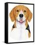 Beagle Portrait-Tomoyo Pitcher-Framed Stretched Canvas