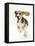 Beagle Puppy Running-Mark Taylor-Framed Stretched Canvas