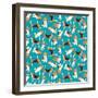 Beagle Scatter (Variant 1)-Sharon Turner-Framed Art Print