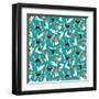 Beagle Scatter (Variant 1)-Sharon Turner-Framed Art Print