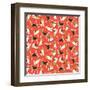 Beagle Scatter (Variant 2)-Sharon Turner-Framed Art Print