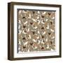 Beagle Scatter (Variant 4)-Sharon Turner-Framed Art Print