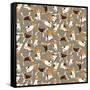 Beagle Scatter (Variant 4)-Sharon Turner-Framed Stretched Canvas