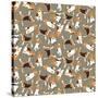 Beagle Scatter (Variant 4)-Sharon Turner-Stretched Canvas