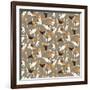 Beagle Scatter (Variant 4)-Sharon Turner-Framed Art Print