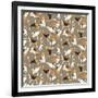 Beagle Scatter (Variant 4)-Sharon Turner-Framed Art Print