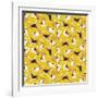 Beagle Scatter Yellow-Sharon Turner-Framed Art Print