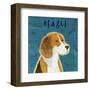 Beagle (square)-John W^ Golden-Framed Art Print