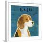 Beagle (square)-John W^ Golden-Framed Art Print