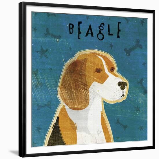 Beagle (square)-John W^ Golden-Framed Art Print
