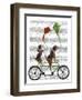 Beagle Tandem-Fab Funky-Framed Art Print