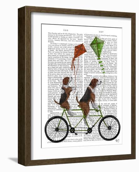 Beagle Tandem-Fab Funky-Framed Art Print