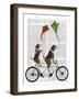 Beagle Tandem-Fab Funky-Framed Art Print