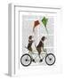 Beagle Tandem-Fab Funky-Framed Art Print