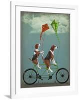 Beagle Tandem-Fab Funky-Framed Art Print