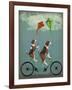 Beagle Tandem-Fab Funky-Framed Art Print