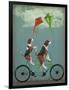 Beagle Tandem-Fab Funky-Framed Art Print