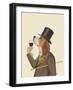 Beagle Wine Snob-Fab Funky-Framed Art Print