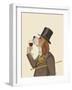 Beagle Wine Snob-Fab Funky-Framed Art Print