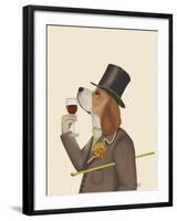 Beagle Wine Snob-Fab Funky-Framed Art Print