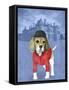 Beagle with Beaulieu Palace-Barruf-Framed Stretched Canvas