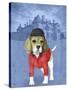 Beagle with Beaulieu Palace-Barruf-Stretched Canvas
