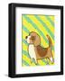 Beagle-My Zoetrope-Framed Art Print