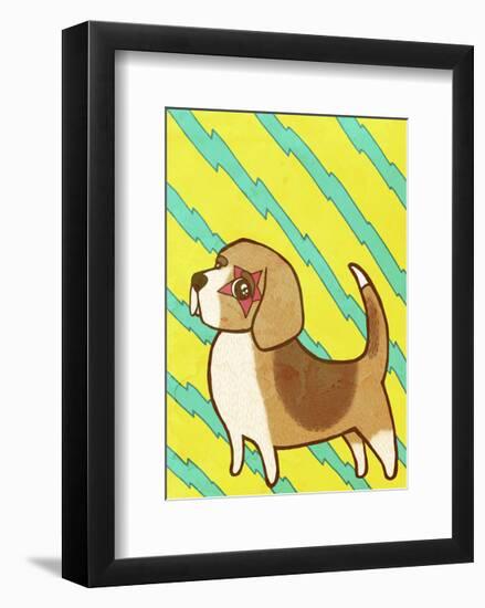 Beagle-My Zoetrope-Framed Art Print